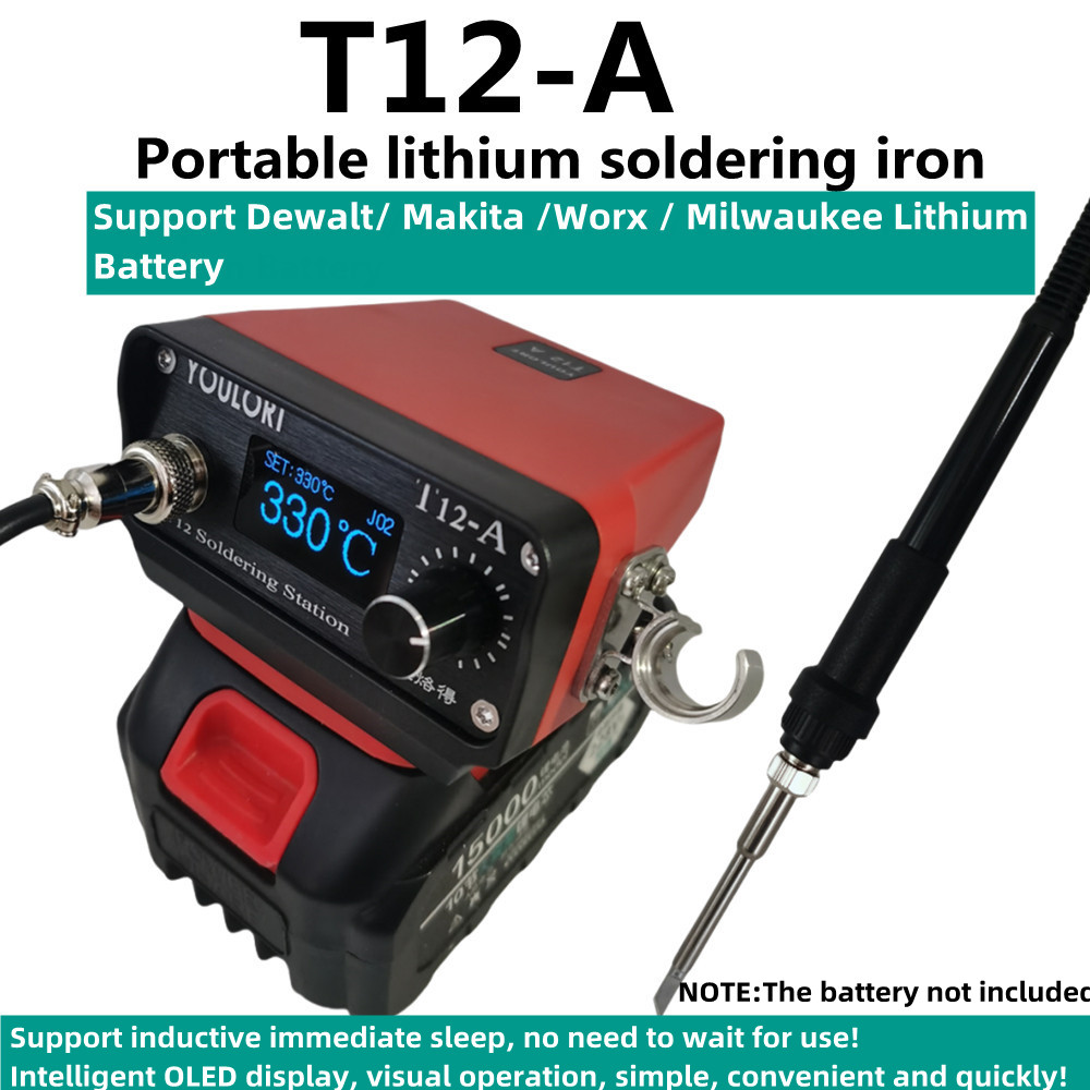 Milwaukee Drill M12 Fuel - T12-A STM32 V3 Akku-Lötstation Lötkolben für
