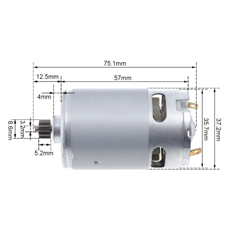 Bosch Drill Gsb 18V - RS550 DC-Motor 12 13 Zähne 9,5