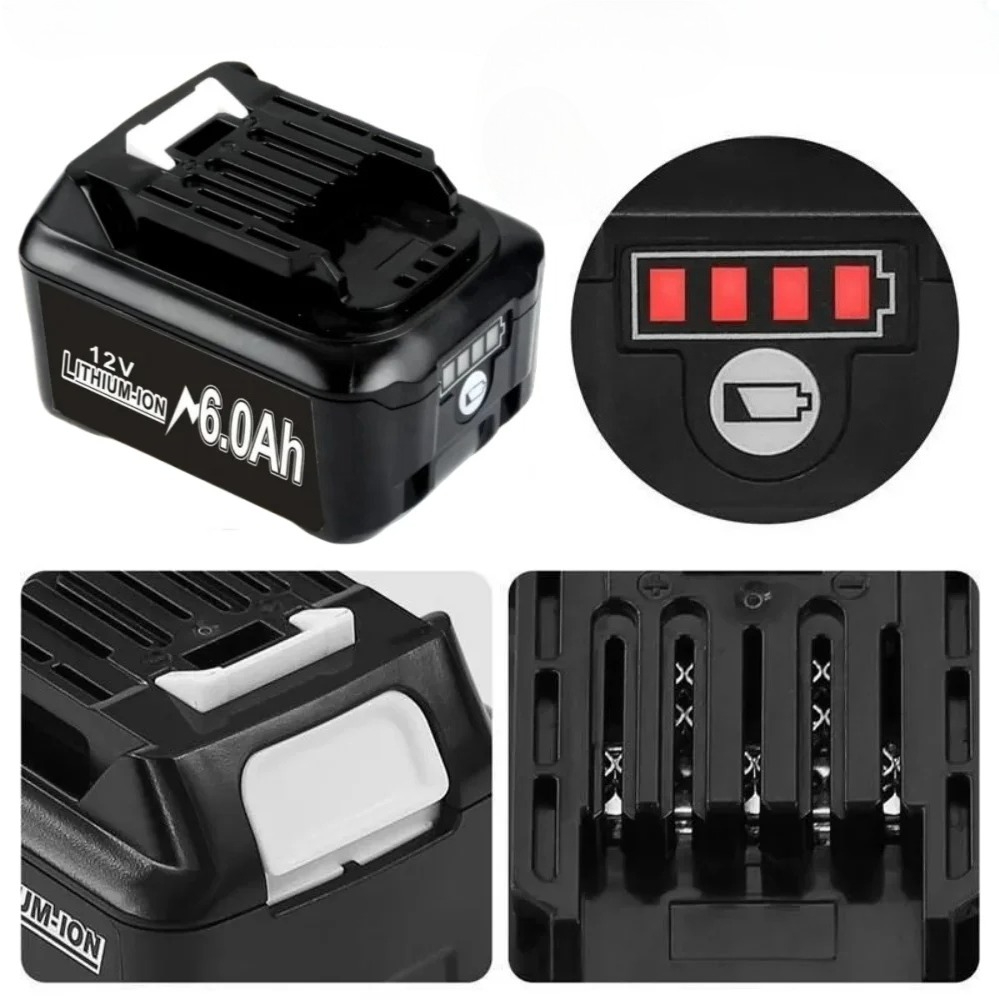 10,8 V/12 V 4000 mAh/6000 mAh  – Makita Drill Hp1640 Bewertung und Preis