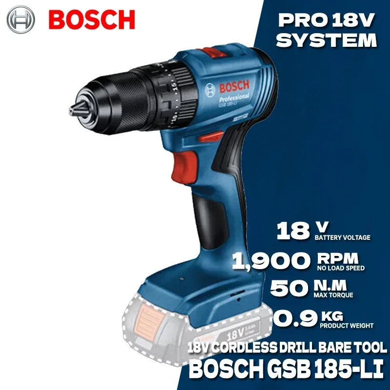 BOSCH GSB 185-LI Bürstenloser  – Bosch Drill Gsb 18V Bewertung und Preis