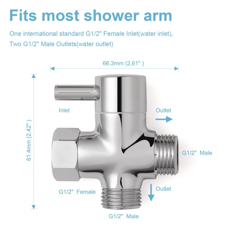 Messing Metall 3-Wege Duschkop – Shower Valve Cartridge Bewertung und Preis