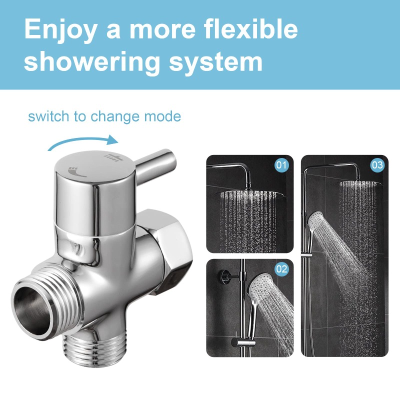 Messing Metall 3-Wege Duschkop – Shower Valve Cartridge Bewertung und Preis