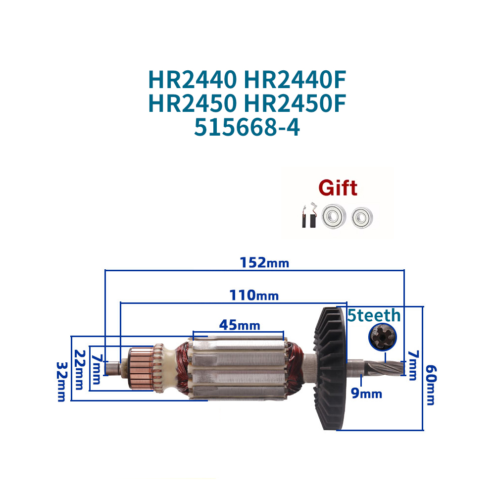 220-240V Anker für Makita HR24 – Makita Drill Hp1640 Bewertung und Preis